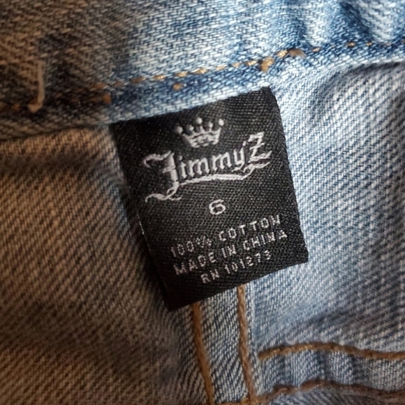 Jimmy'z vintage 80's women's sz 6‎ distressed denim shorts - Picture 4 of 6